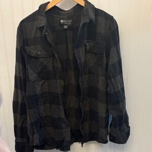 Matix Men's Dark Checkered Shirt Flannel